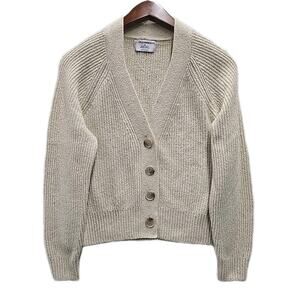 Old Navy Shaker-Stitch Button-Front Speckled Cardigan Sweater Sz XS Go-Recycled